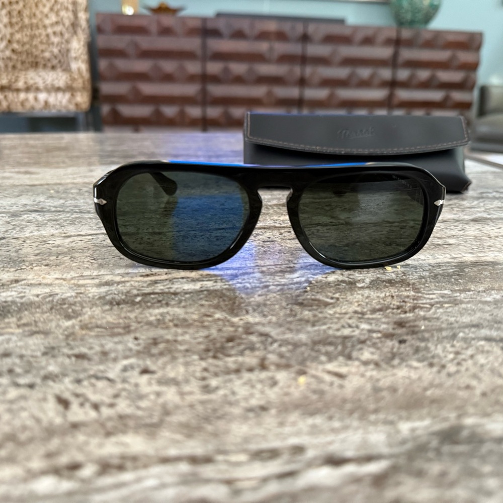 NEW with case - Persol Black Sunglasses